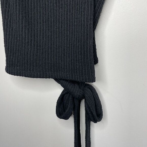 MADEWELL Knit Tank Top Womens Large Black Tie Wrap Sleeveless Cotton Blend J4453 - Picture 6 of 14